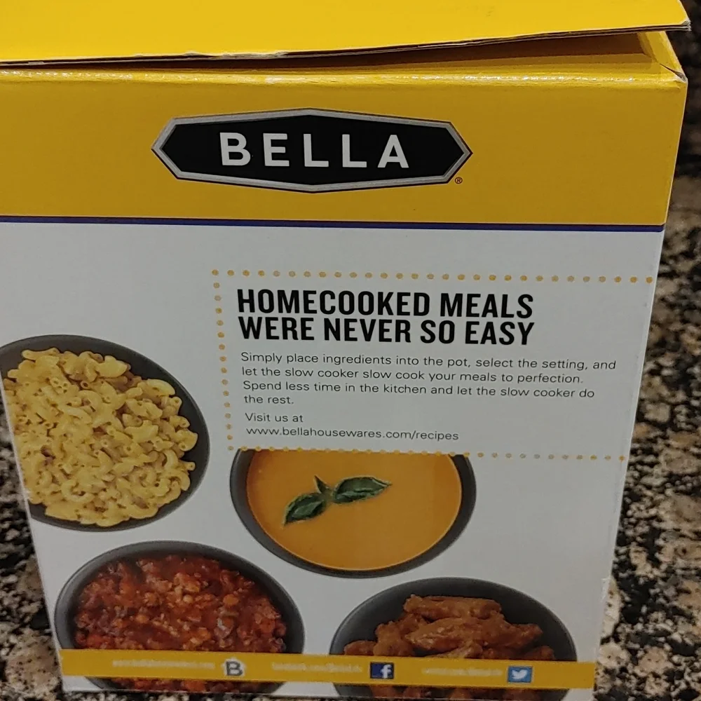 Bella slow cooker, Cheese Warmer 1.5 Quart, New